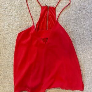 Express Vibrant Red Camisole Top